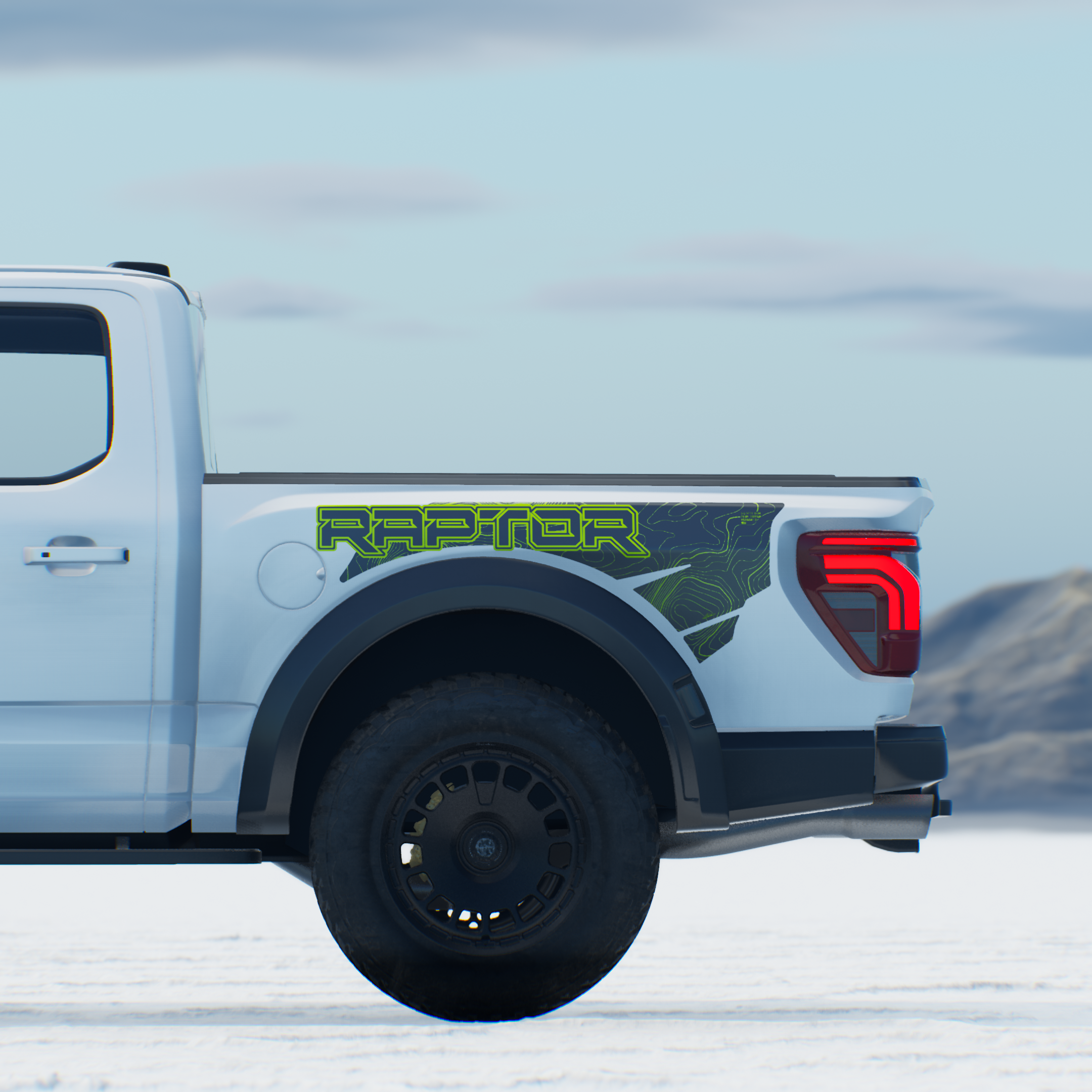 FORD F150 RAPTOR BEDSIDE DECAL