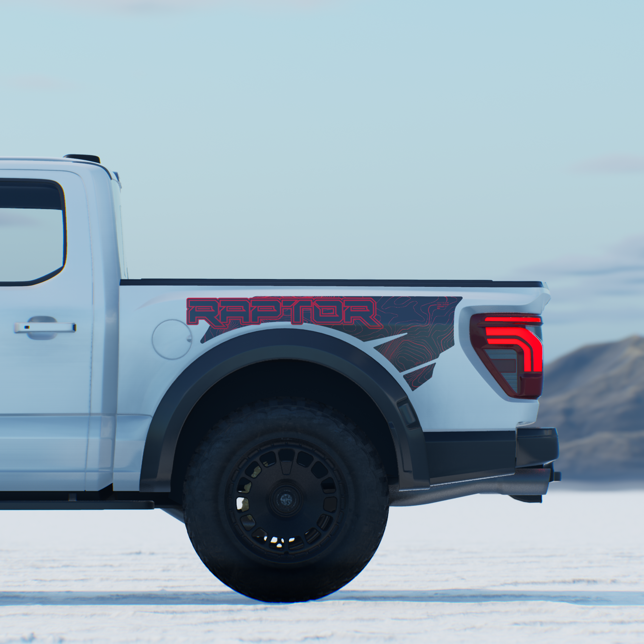 FORD F150 RAPTOR BEDSIDE DECAL