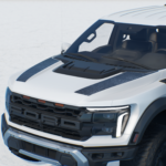 F150 RAPTOR FORGED CARBON HOOD STRIPES