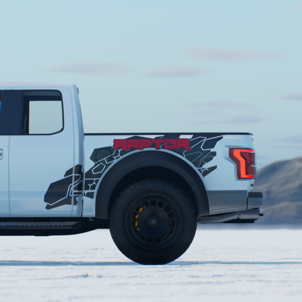 Ford Raptor GEN 2 X-Tract Black Rumble Wraps