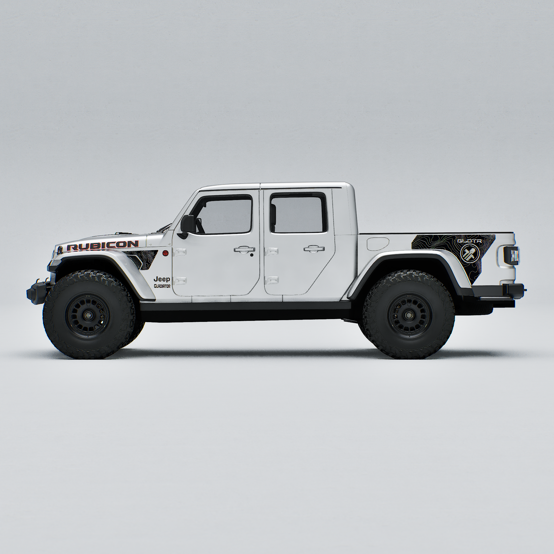 JEEP GLAD TERRAIN WHITE FENDER 2