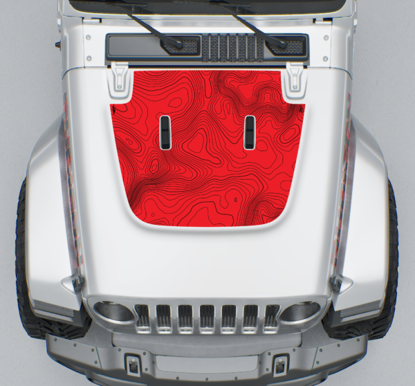 JEEP GLADIATOR HOOD GUARD RED TERRAIN